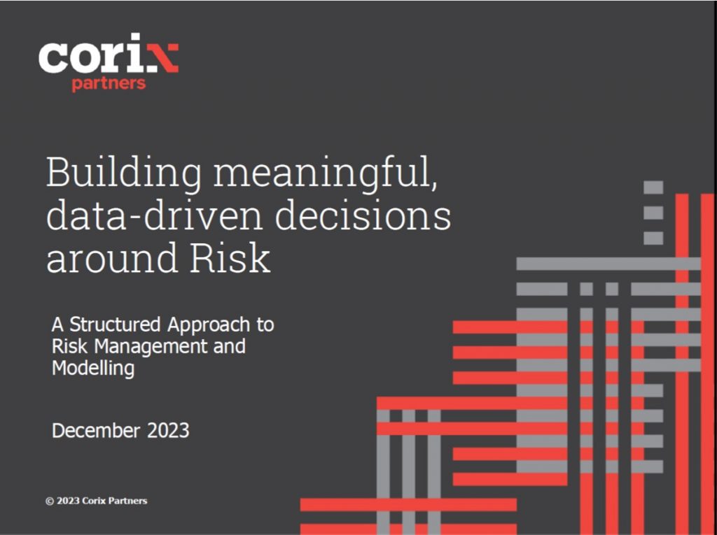 Data-driven decisions Risk Corix